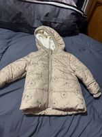 Disney Baby Winnie the Pooh Hooded Padded Puffer Jacket Beige 6-9 Months