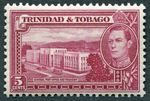 TRINIDAD AND TOBAGO 1941 SG249b. KGVI 5c. GPO AND TREASURY  -  MNH