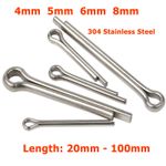 4mm 5mm 6mm 8mm Cotter Pin Split Pins  A2 304 Stainless Steel Clevis Clips Pin