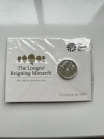 2015 UK £20-Silver Commemorative Coin. The Longest Reigning Monarch.  Sealed.