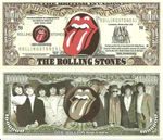 The Rolling Stones 50th Anniversary Million Dollar Bills x 2 Rock N Roll Band