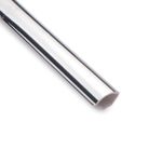 PVC Chrome Silver Quadrant Trim 1.5 Metre Bathroom Cladding Internal Corner Bead