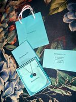 Women Necklace with Double Mini Heart Pendant In 💙