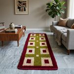 Vintage Swedish Style Rug 2x4 ft, Soft Fluffy Area Rug, Cozy Home Decor