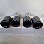 BMW G20 G21 G28 G22 G23 G26 G42 BLACK CARBON FIBRE QUAD EXHAUST TIPS M340i M440i