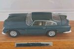 DANBURY MINT ASTON MARTIN AEGEAN BLUE DB5 WITH ORIGINAL PLINTH AND COVER 