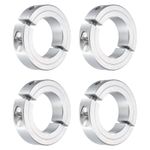 4Pcs Double Split Shaft Collar 1-3/8" Bore Aluminum Clamping Collar, 2-1/4 OD