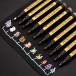Metallic Marker Pens for Paper Card Making DIY Photo Album Marker Pen 10pc set