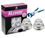 Alcoa Wheels Stainless nut covers to fit 32mm wheel nuts (quantity 40) + ALgrip