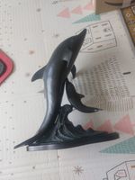 dolphin  Metal sculpture vintage collectible figurine 43cm maybe bronze 