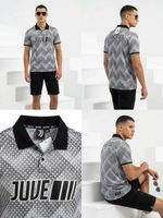 adidas Juventus Adult Training Shirt Grey Short Sleeve Size L