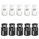 Drawstring Spring-Loaded Cord Lock Plastic Toggle Stopper for Jackets Backpacks