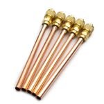 5Pcs Refrigerant Charging Valve AC Welding One Way Service Fill Valve Set