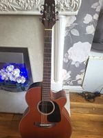 Takamine 6-String Cutaway Dreadnought Acoustic Guitar Mahogany Brown RH