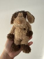 Jellycat Bunglie Dylan Puppy Dog Dark Brown & Beige 11" Approx