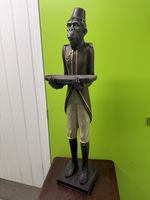 Vintage Cast Resin Dub Waiter Monkey