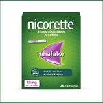 Nicorette Inhalator 15mg 72 Cartridges two boxes Sealed