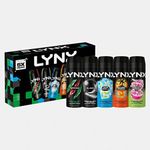 Lynx Men’s Body Spray Pack of 5, 150 ml, Africa Black Ice Chill Sunset Epic