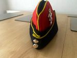 R.E.M.E Red & Navy Military Side/Forage Cap Hat, Yellow Piping, Metal Insignia