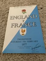 England V France Rugby Programme Twickenham 1977 Vintage Rare Good Condition