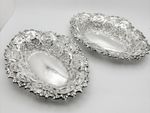 Pair of Solid Silver Pierced Bon-Bon Baskets, B’ham 1902, Fenton Russell & Co.