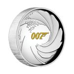 2020 James Bond 007 Silver Proof High Relief Coin Australia Perth Mint