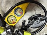 Mares Scuba Console Pressure & Compass Gauges with Regulator Hoses