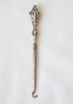ANTIQUE SILVER HANDLED BUTTON HOOK,  ADIE & LOVEKIN BIRMINGHAM 1903 ART NOUVEAU