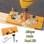 35mm Hinge Hole Jig Drill Guide Set, Closet For Cabinet Door Installation