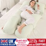 Cooling Bamboo Fiber U Shaped Full Body Pregnancy Pillow for Maternity Nursing
