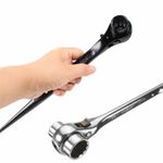 17x19/19x21/24x30mm Ratchet Podgers Spanners Steel Erecting Scaffold Tool Wrench