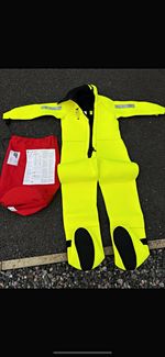 Viking PS2014 Hi-Vis Immersion Suit Universal Yellow/Black/bag is red
