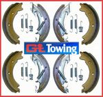 2 x Axle Set of Knott Avonride Style 10" / 250 x 40 Brake Shoes Kit with Springs