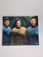 Star Trek Signed Photo Nimoy Shatner Kelley Ink Autographs + COA