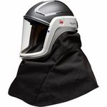 3M Versaflo M-406 Full Face Respirator Headtop Helmet, Black Universal