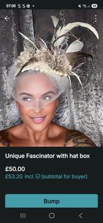 Beige Feather Mesh Flower Fascinator Headpiece Pearl Accents Wedding Party