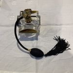Stunning Karl Palda Art Deco Lead Crystal Glass & Brass Square Atomiser
