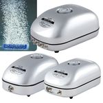Air Pump Aquarium Hydroponics Super Silent Hailea ACO96 1/2/4 Way Silver