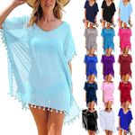 Womens Beach Cover Up Swimsuit Beach Holiday Dress Summer Bikini Swimwear Top UK