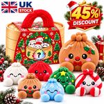Christmas Dumpling Plush Toy Cute Steamed Bun Stress Relief Fidget Xmas Gift