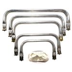 16-30cm Metal Purse Frame for Doctor Bag Clasp Clutch Handle Aluminium Tube DIY