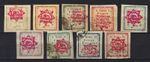 1902 MIDDLE EAST   Mi.# 150 II/159 II COMPLETE SET MINT and USED