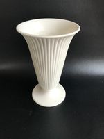 Wedgwood large white Etruria queens ware Ribbed design  vase