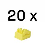Lindy 47901 Port Blockers – RJ-45 Yellow Pack of 20 Network Security