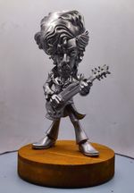 Prince   Statue- Metalic Silver Finish