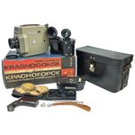 Krasnogorsk 16mm Soviet Movie Camera Bayonet Vega-7, Vega-9, Mir-11 Lenses w box