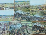 Vintage USSR Postcard Set 1966 Franz Roubaud Panorama Battle of Borodino Art 12
