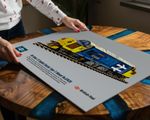BR Blue Class 37  Co-Co Diesel Electric A3 Art Print Model Railways 00 Guage