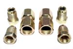 Brake Pipe 2 Qty 2 Way Female Connector With 4 M10 10mm Male Nuts 3 / 16 " Union