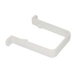 FLOPLAST 65mm Square Down Pipe Clip - White - Bag of 2 - FREE Next-Day Delivery